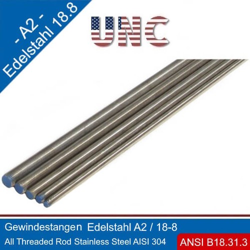 Unc gewindestange edelstahl - edelstahl, a2