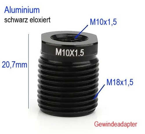 Alu gewindeadapter m18x1 auf - gewindeadapter,