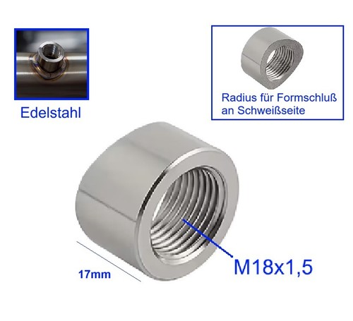 Radius edelstahl anschweiß - radius,