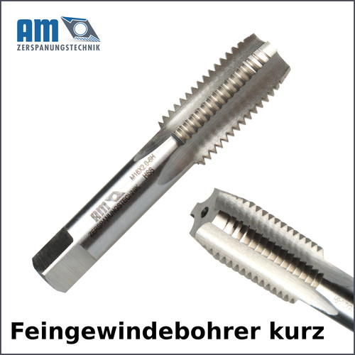 Gewindebohrer kurz feingewinde - kurz,
